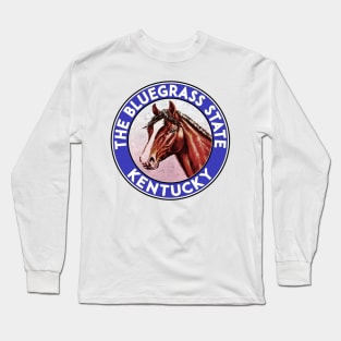 Lexington Kentucky Horse Racing The Bluegrass State Man O War Long Sleeve T-Shirt